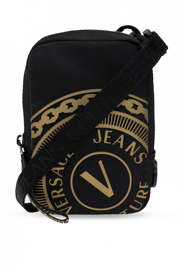 versace jeans couture logo shoulder bag